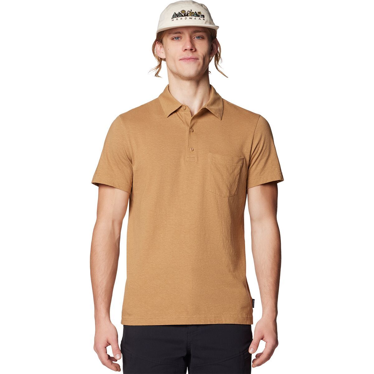 Image of Mountain Hardwear On Edge Polo Shirt - Men's Buck, S