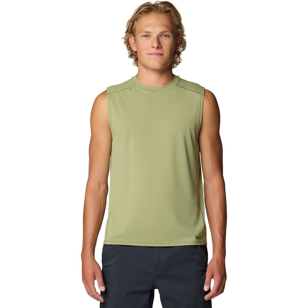 Image of Mountain Hardwear SplitSecond Tank Top - Men's Light Cactus, L