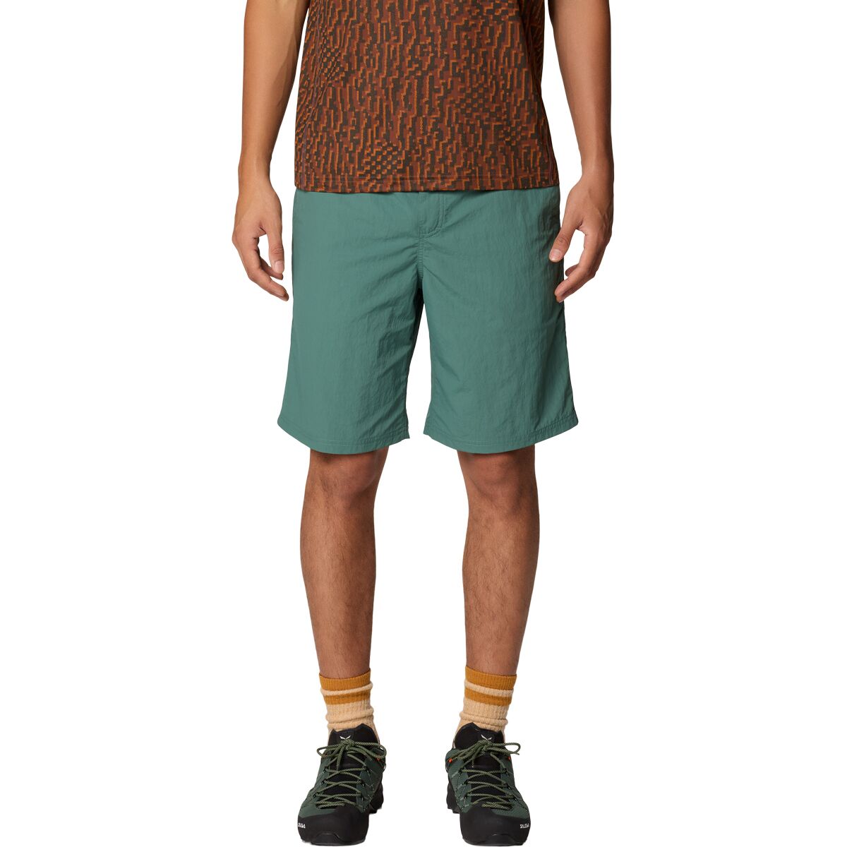 Image of Mountain Hardwear Stryder 7in Belted Short - Men's Blue Pine, XL
