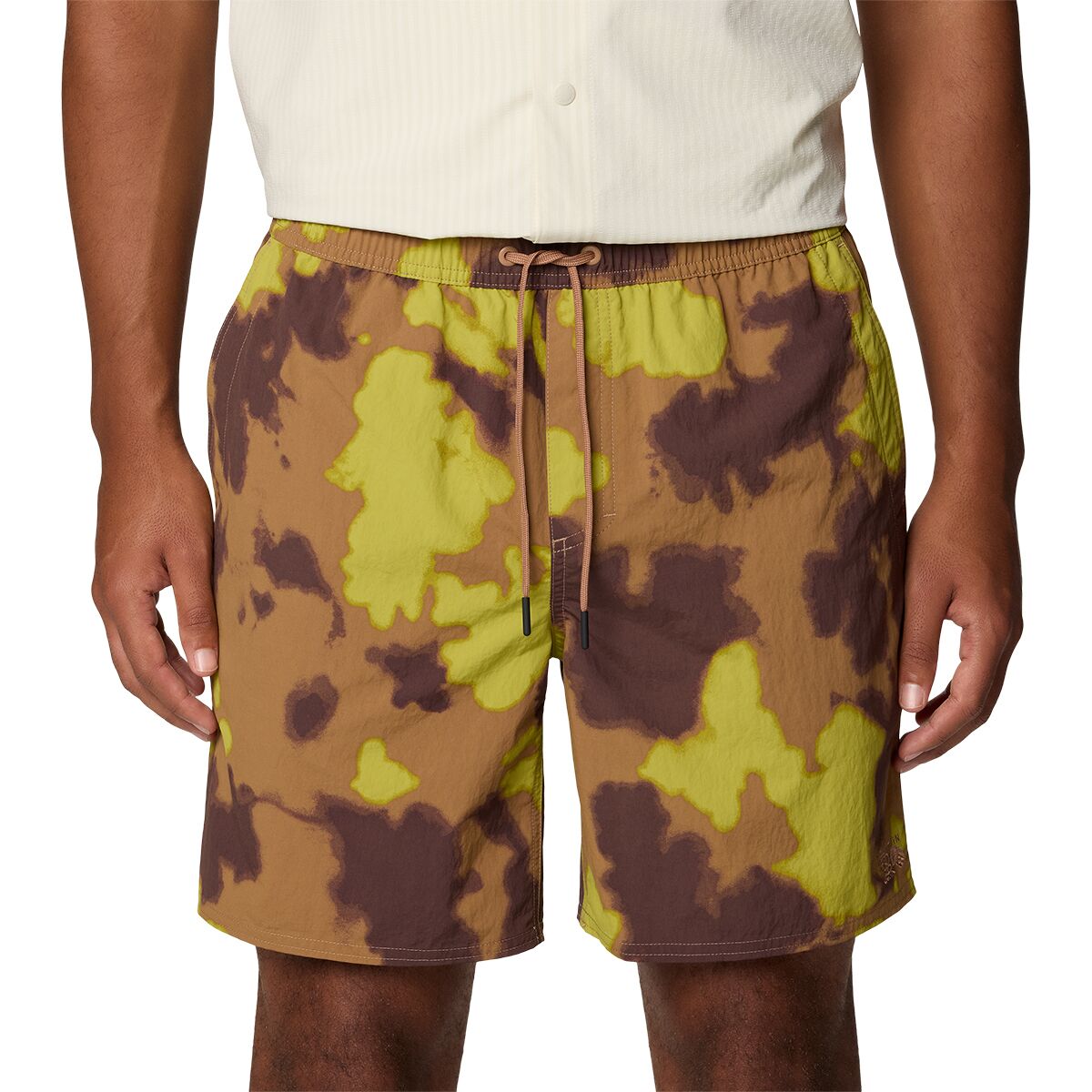 Image of Mountain Hardwear Stryder 7in Swim Short - Men's New Clay Blissed Dye Print, S