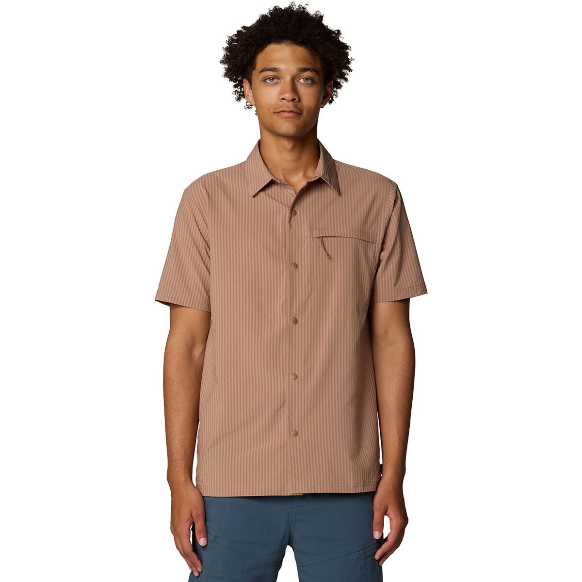 Image of Mountain Hardwear Sunshadow Short-Sleeve Shirt - Men's New Clay, XXL