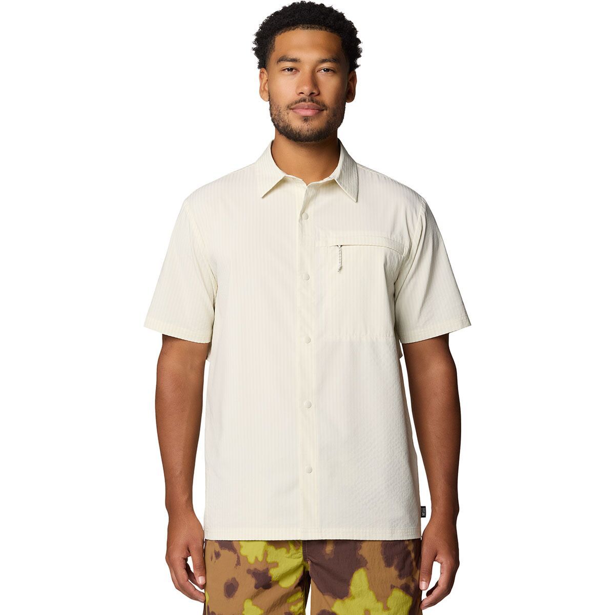 Image of Mountain Hardwear Sunshadow Short-Sleeve Shirt - Men's Stone, L