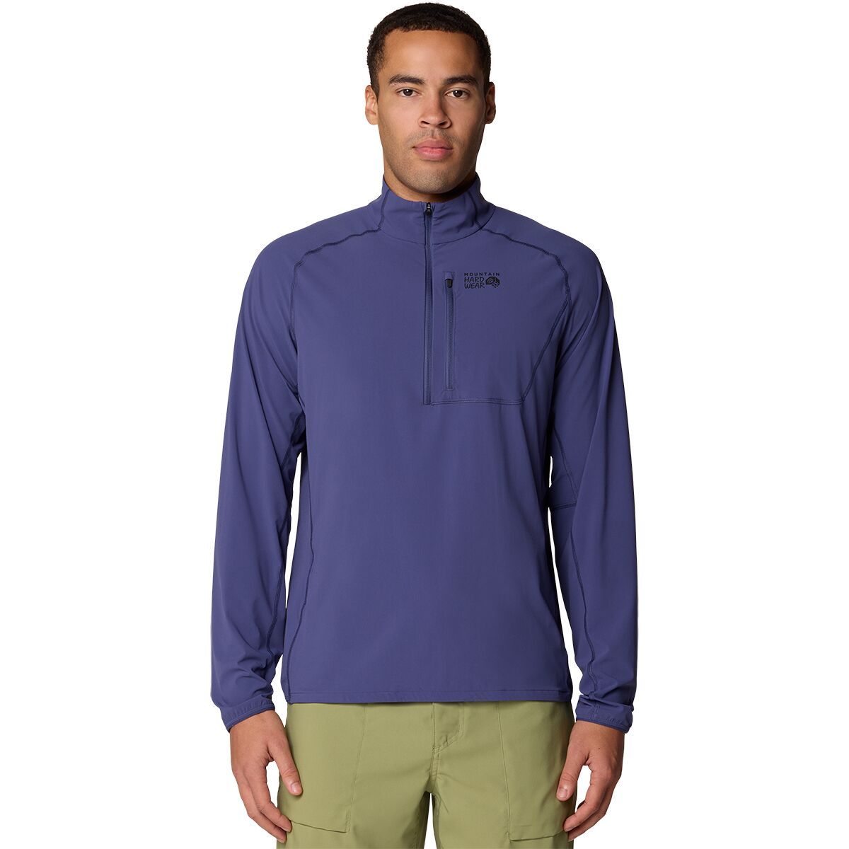 Image of Mountain Hardwear Sunshield 1/2-Zip Top - Men's Lapis Dusk, XXL