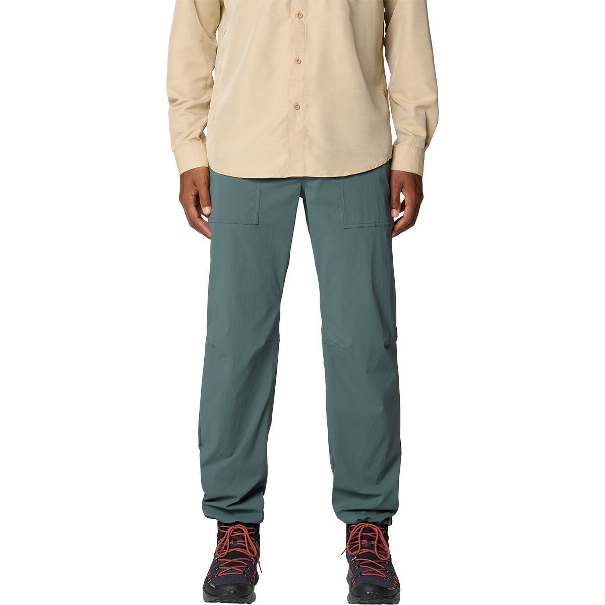 Image of Mountain Hardwear Traxion Trail Pant - Men's Black Spruce, 31x32