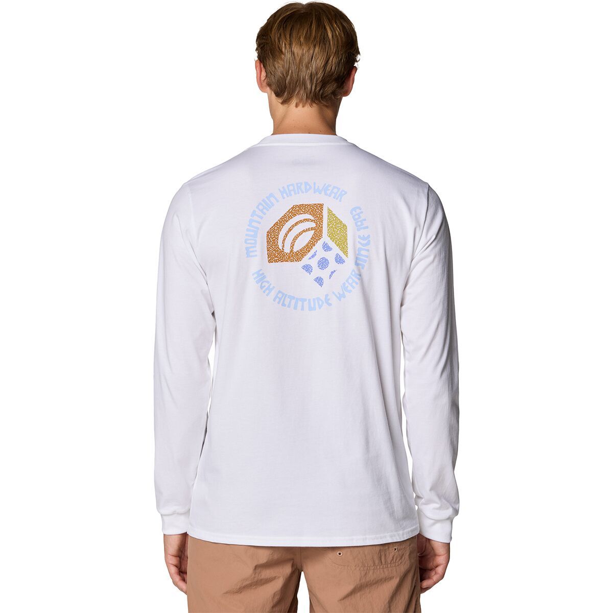 Image of Mountain Hardwear Tri-Color Bolt Long-Sleeve Shirt - Men's White, S