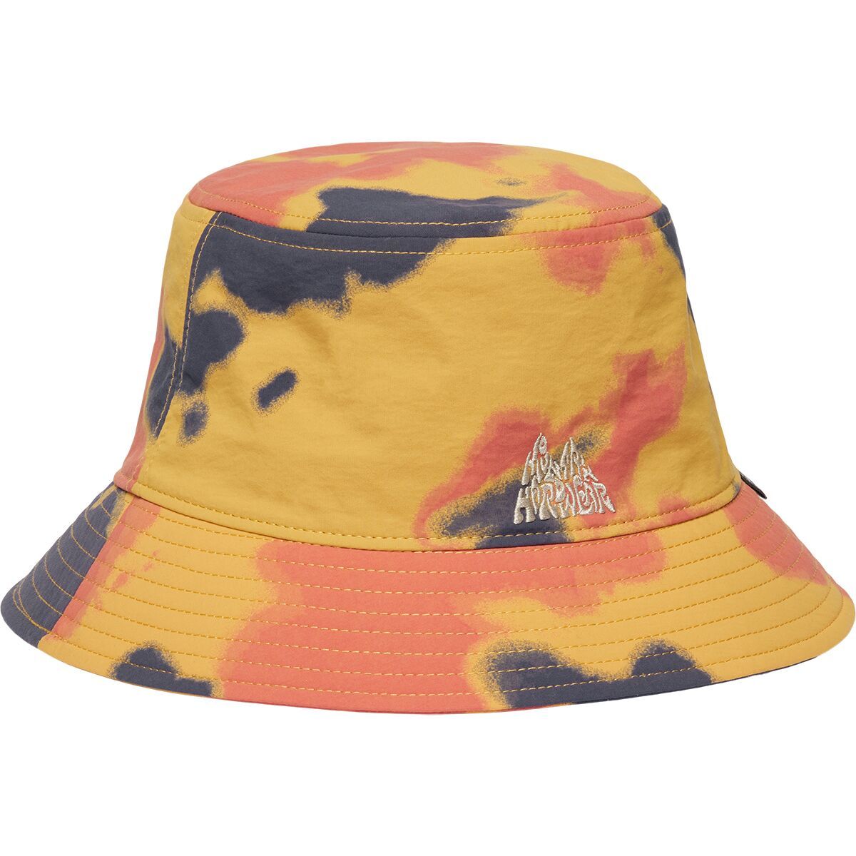 Image of Mountain Hardwear Stryder Bucket Hat Sundown Gold Blissed Dye Print, S/M