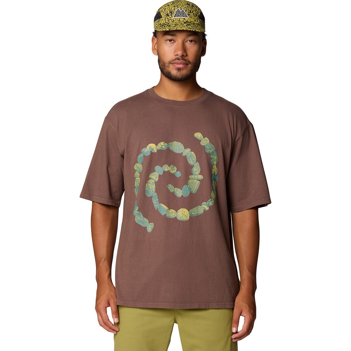 Image of Mountain Hardwear Extra Vitamins x Leave No Trace Swirl T-Shirt - Men's Carob, L