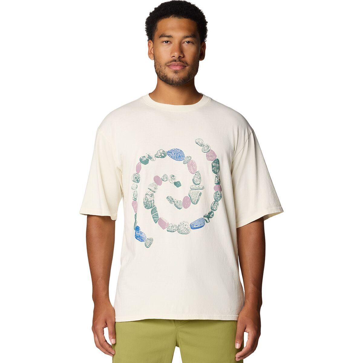 Image of Mountain Hardwear Extra Vitamins x Leave No Trace Swirl T-Shirt - Men's Stone, XXL