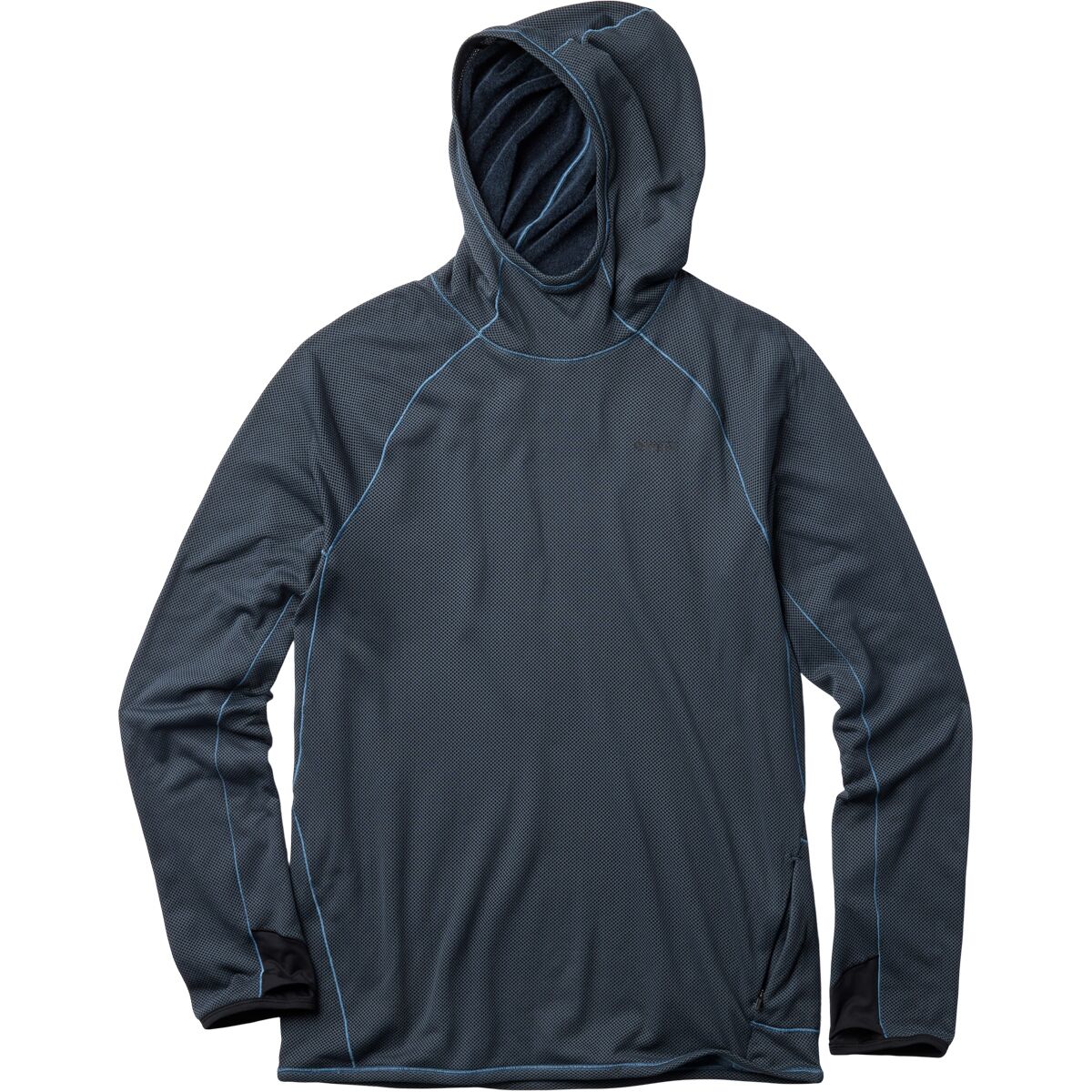 Image of Mountain Hardwear AirMesh Long-Sleeve Hoodie - Men's Moon Blue, XXL