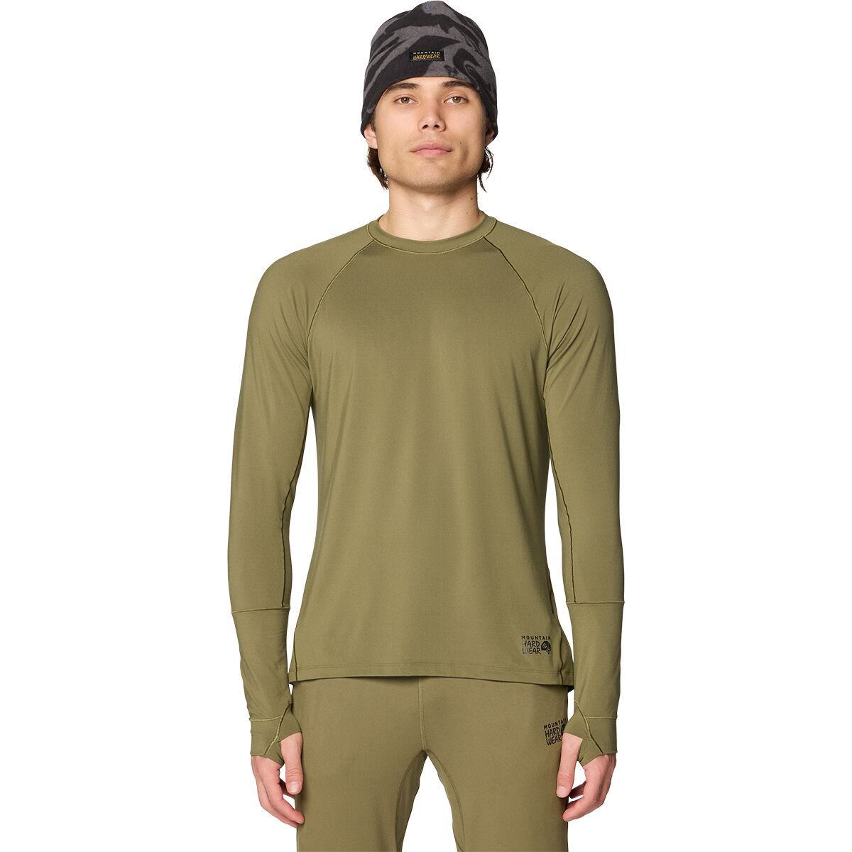 Image of Mountain Hardwear Butter Up Long-Sleeve Shirt - Men's Combat Green, XL