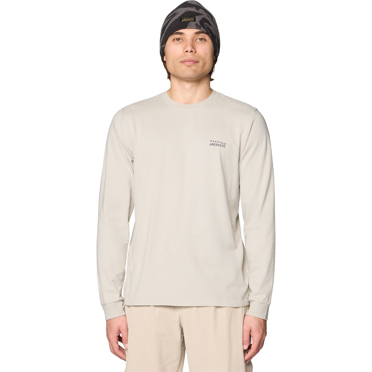 Image of Mountain Hardwear MHW Winter Tour Long-Sleeve T-Shirt - Men's Oyster Shell, XXL
