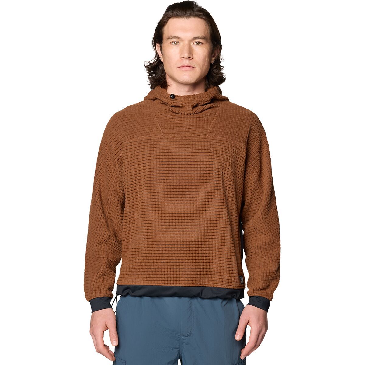 Mountain Hardwear Summit Grid Big Grid Hooded Jacket - Men's Cocoa Brown, L