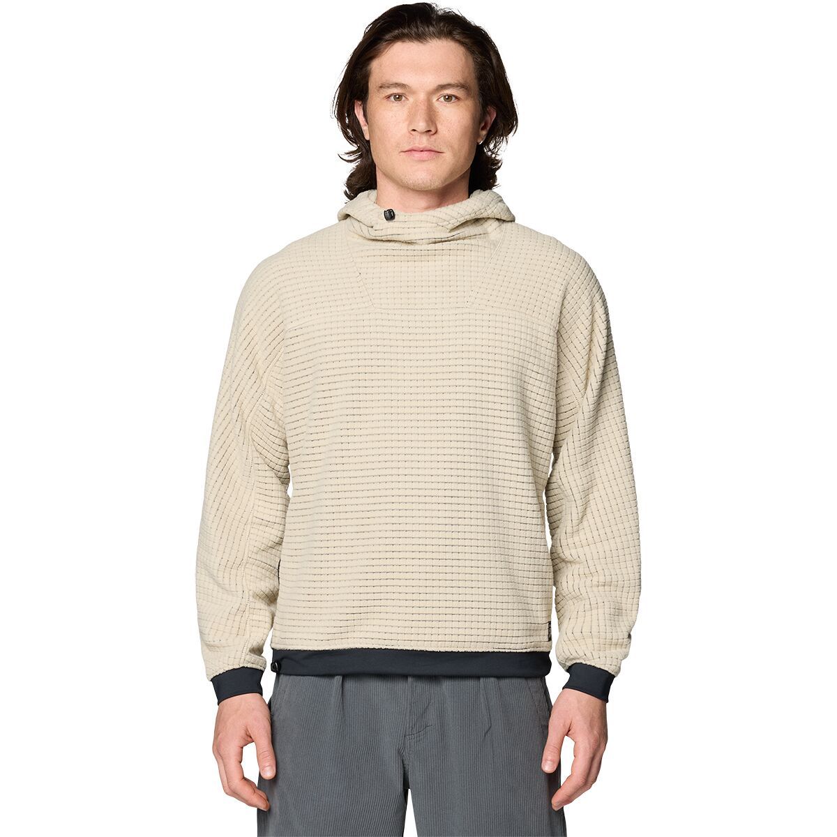 Image of Mountain Hardwear Summit Grid Big Grid Hooded Jacket - Men's Fossil, M