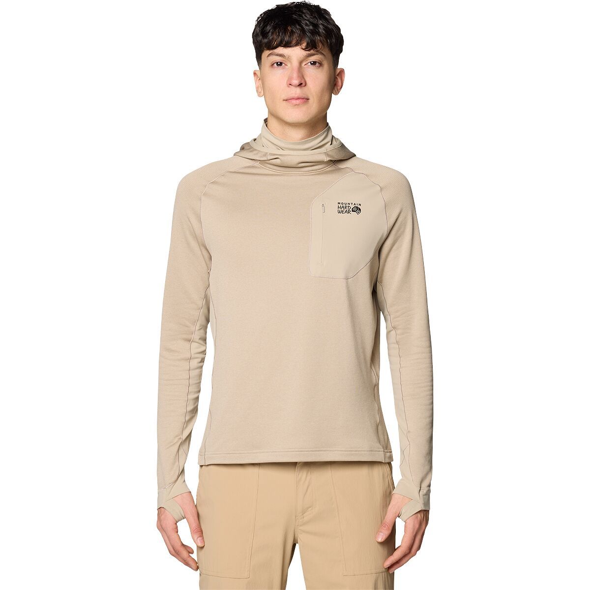 Image of Mountain Hardwear Up First Tech Fleece Hoodie - Men's Badlands Heather, S