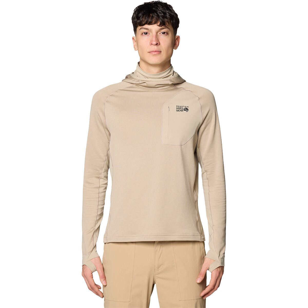 Mountain Hardwear Up First Tech Fleece Hoodie - Men's Badlands Heather, S