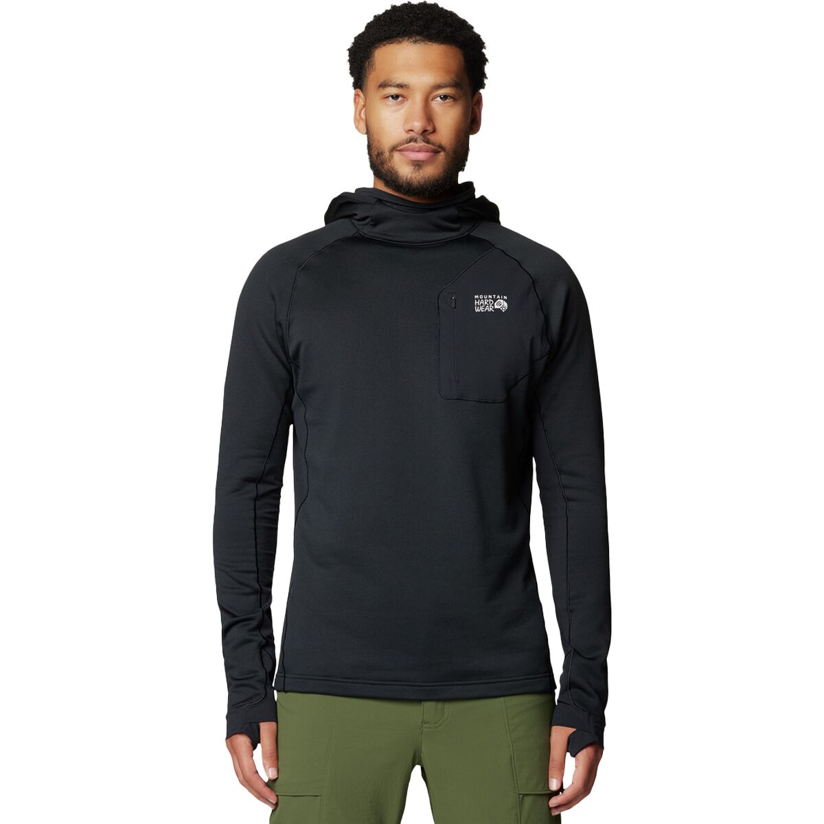 Image of Mountain Hardwear Up First Tech Fleece Hoodie - Men's Black, S
