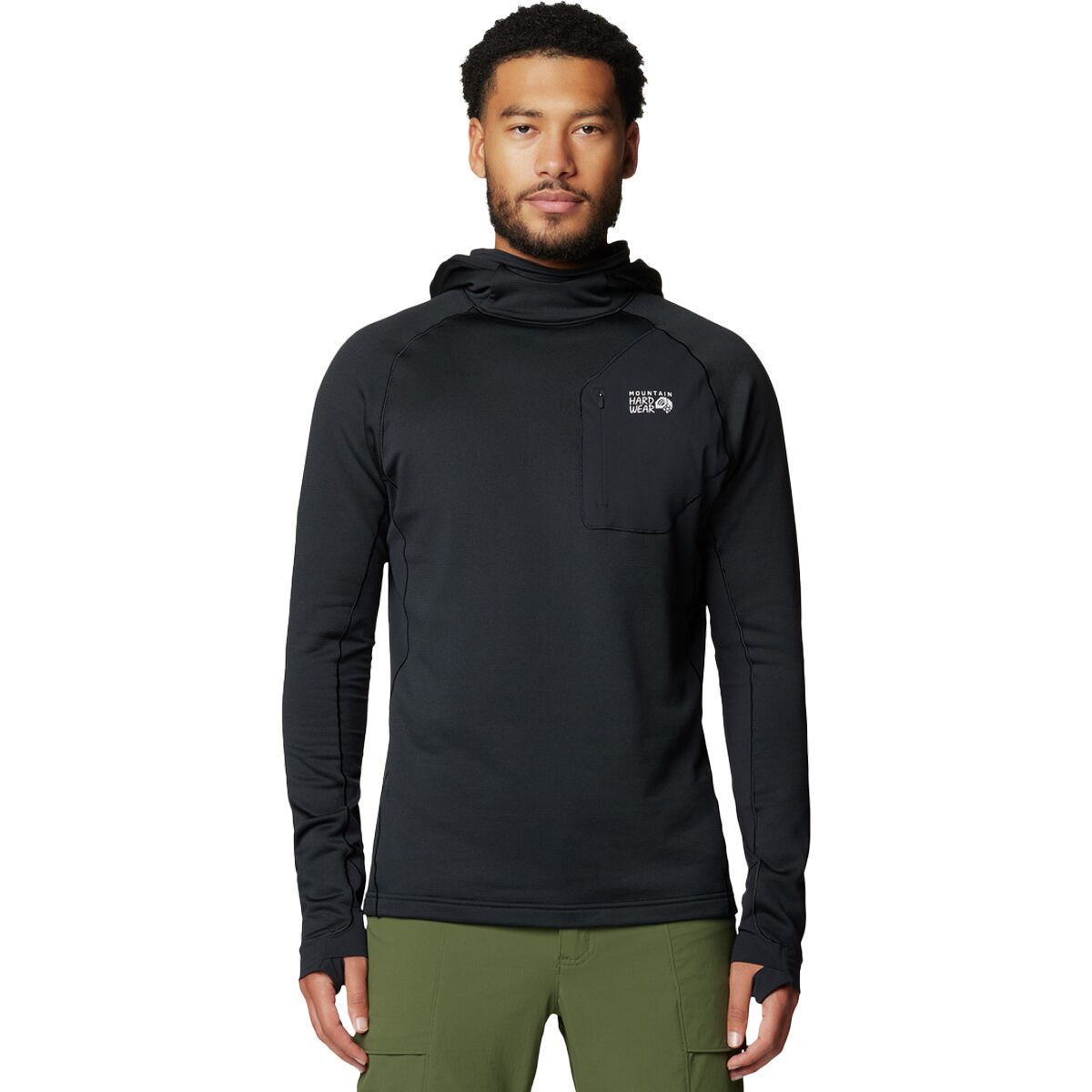 Image of Mountain Hardwear Up First Tech Fleece Hoodie - Men's Black, L