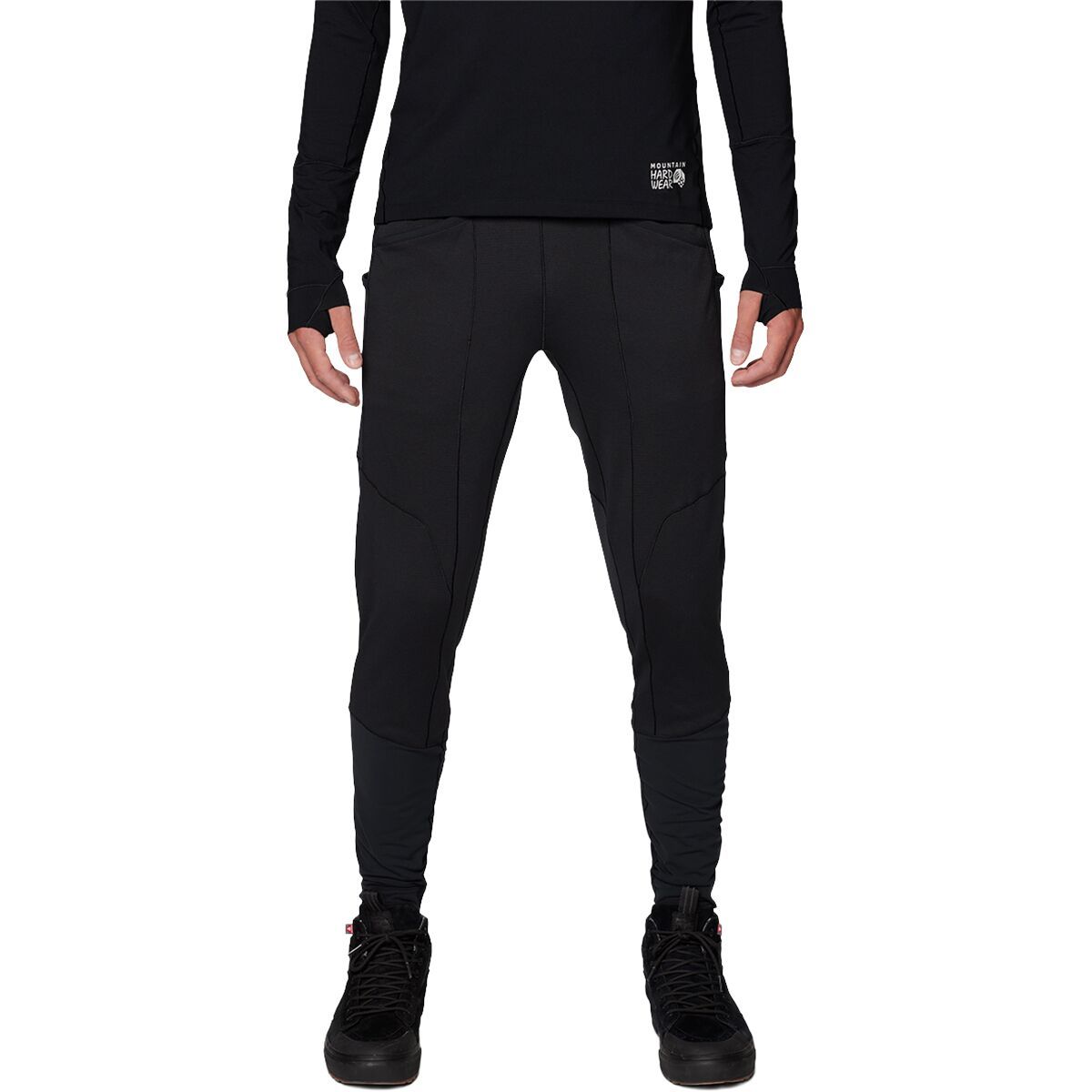 Image of Mountain Hardwear Up First Tech Fleece Pant - Men's Black, L/Reg