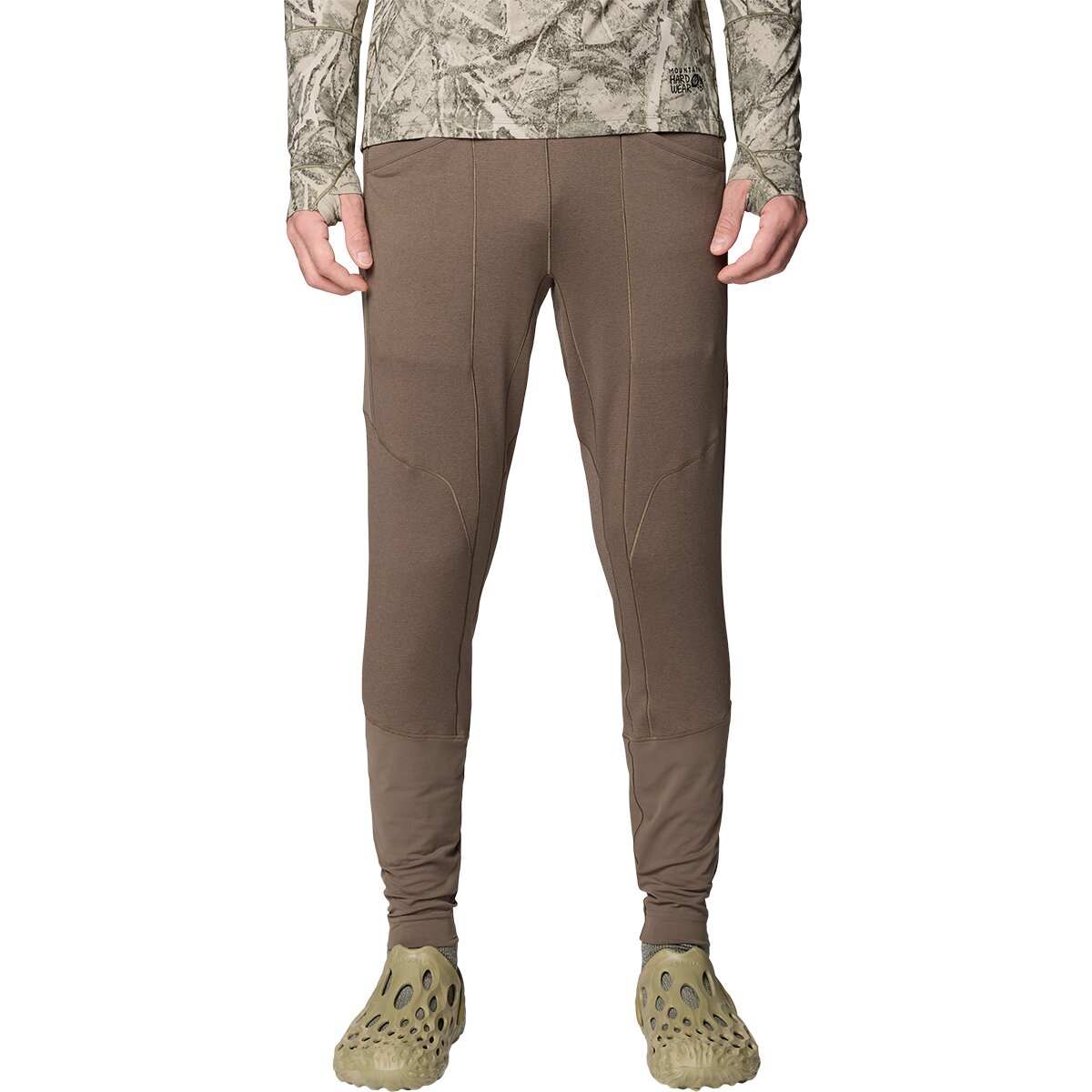 Image of Mountain Hardwear Up First Tech Fleece Pant - Men's Tierra Heather, XXL/Reg