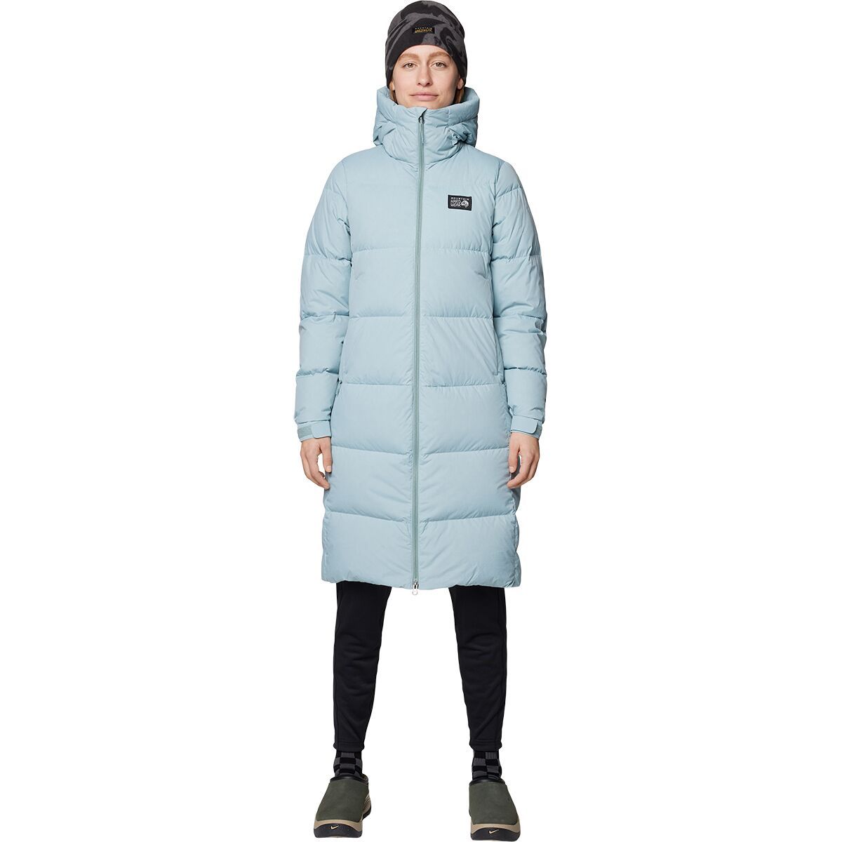 Image of Mountain Hardwear Nevadan Down Long Parka - Women's Ice Shadow, L