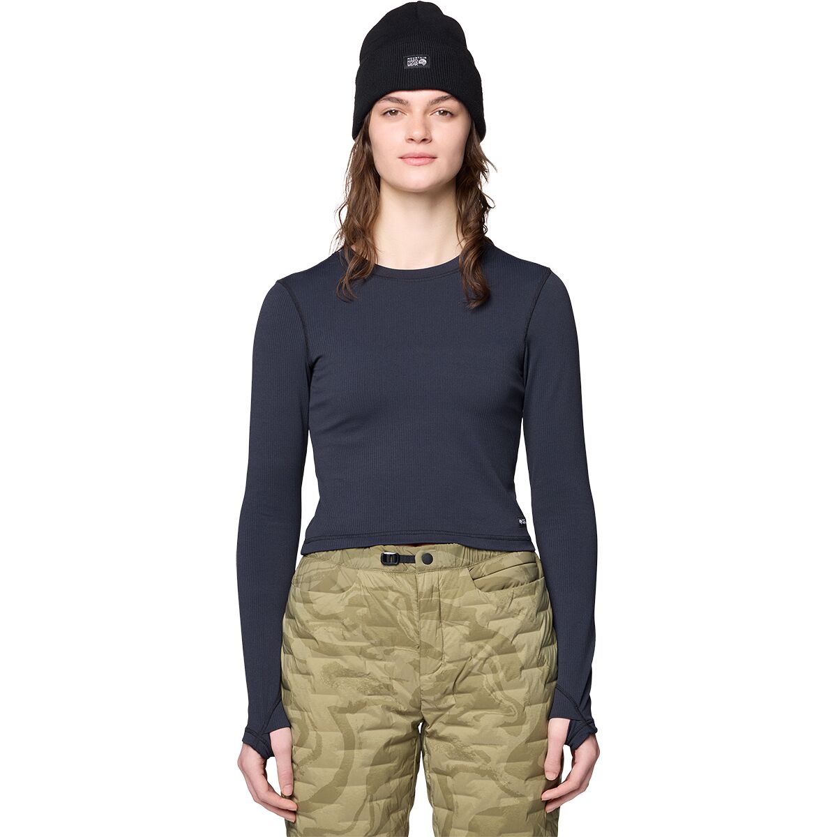 Image of Mountain Hardwear Peak Knit Long-Sleeve Top - Women's Black, M