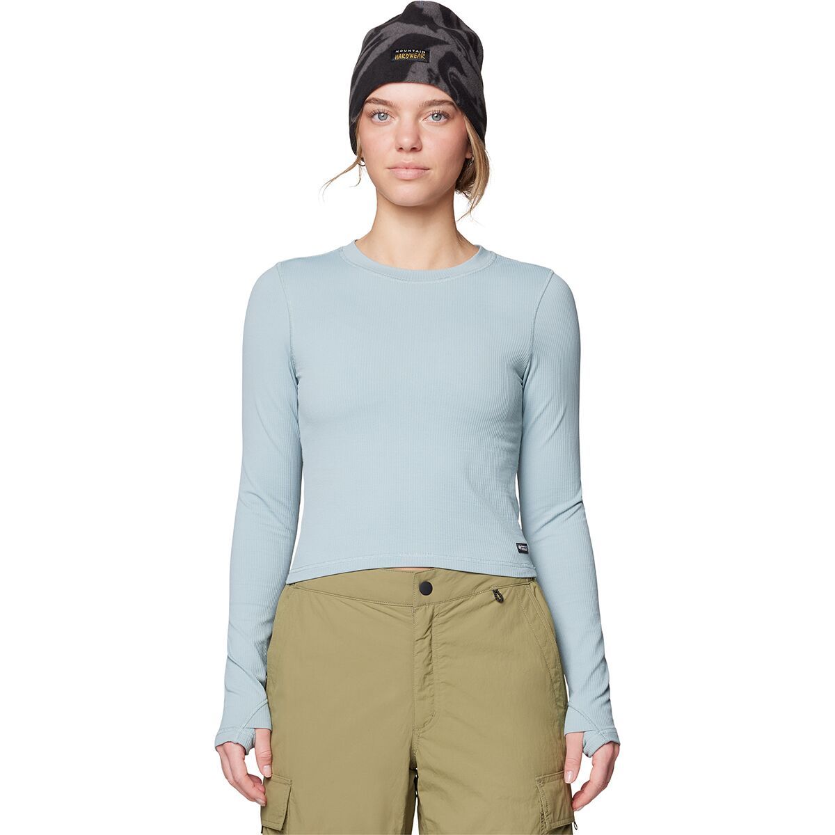 Image of Mountain Hardwear Peak Knit Long-Sleeve Top - Women's Ice Shadow, XS