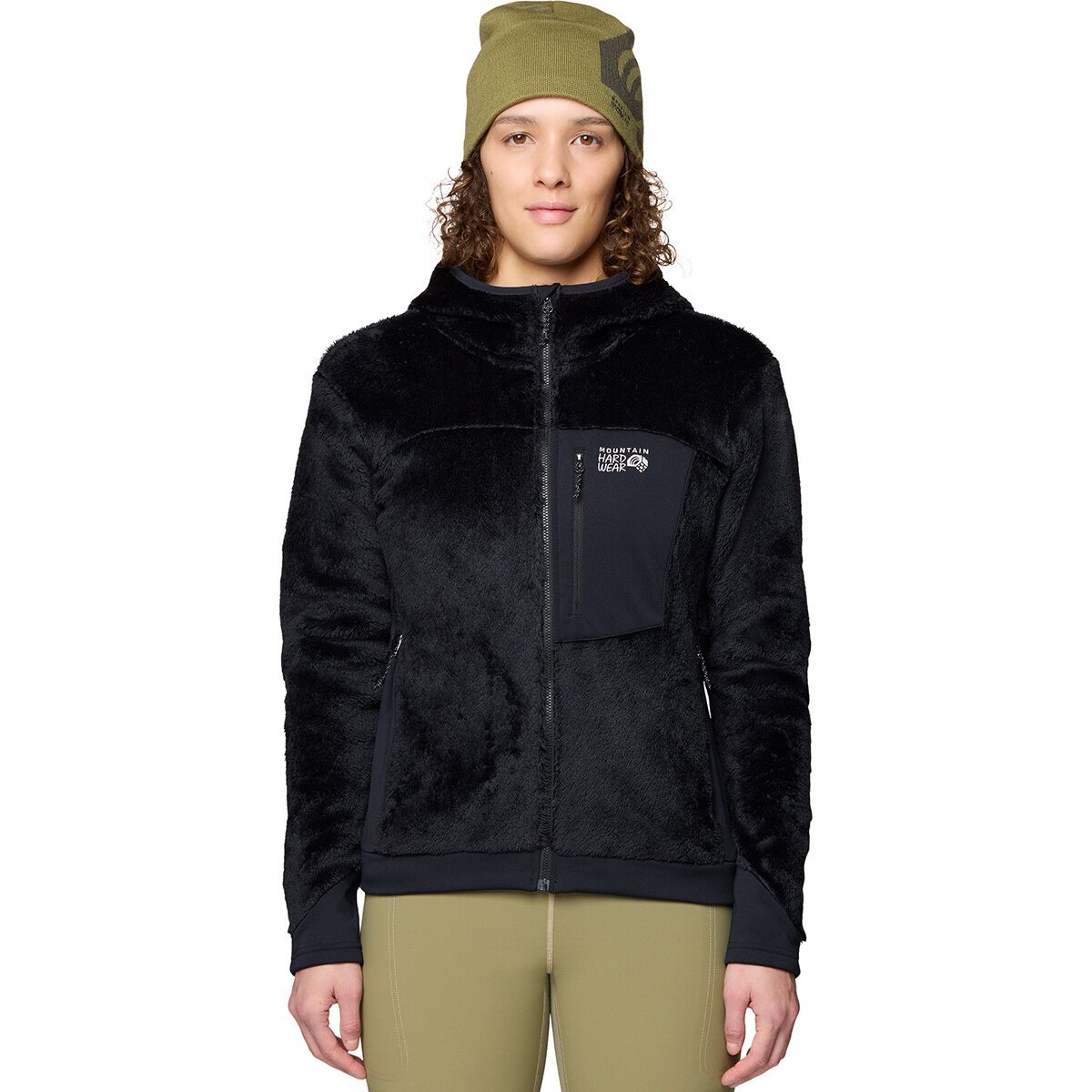 Image of Mountain Hardwear Polartec High Loft Hooded Jacket - Women's Black, XL