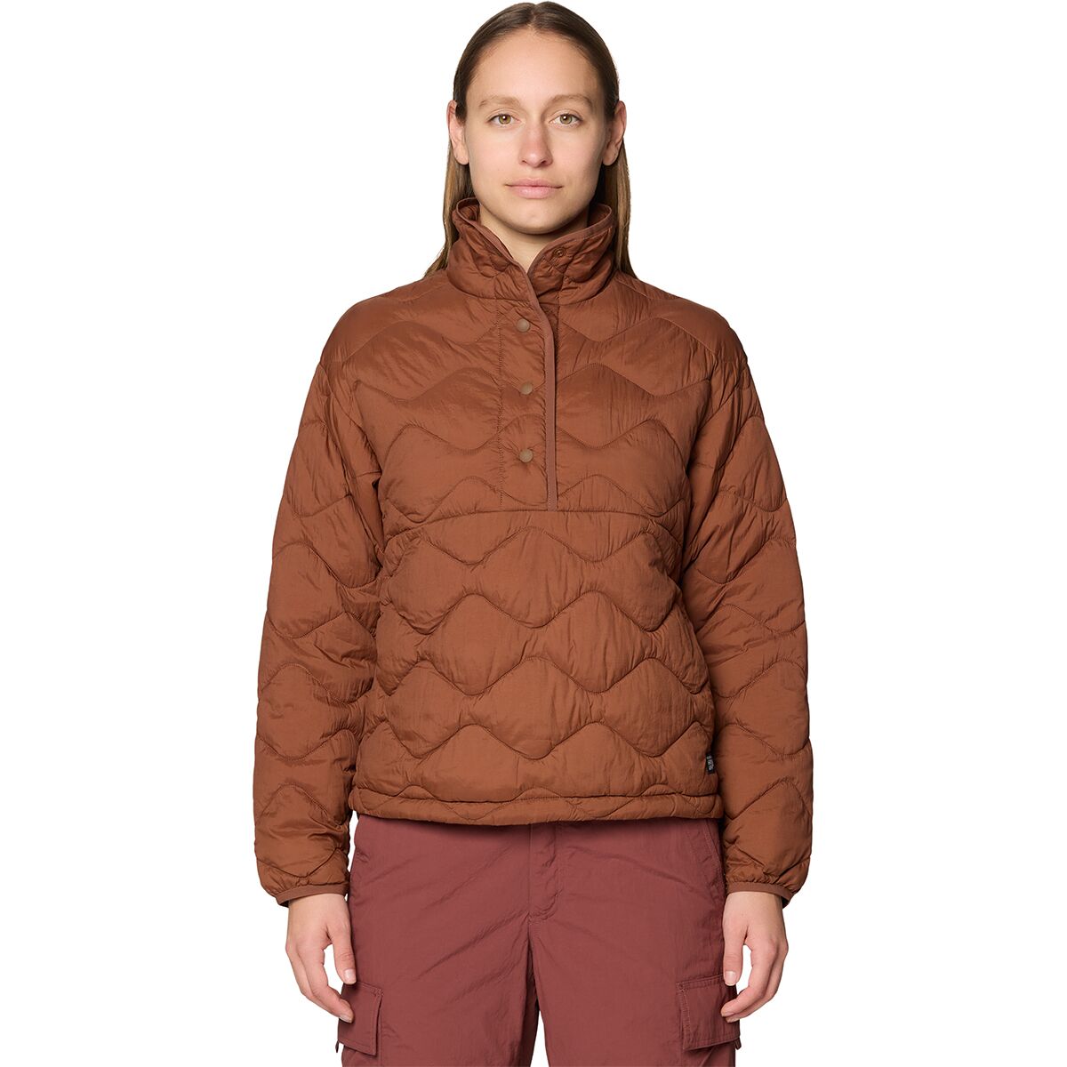 Image of Mountain Hardwear Seek Out Snap Neck Pullover - Women's Cocoa Brown, S