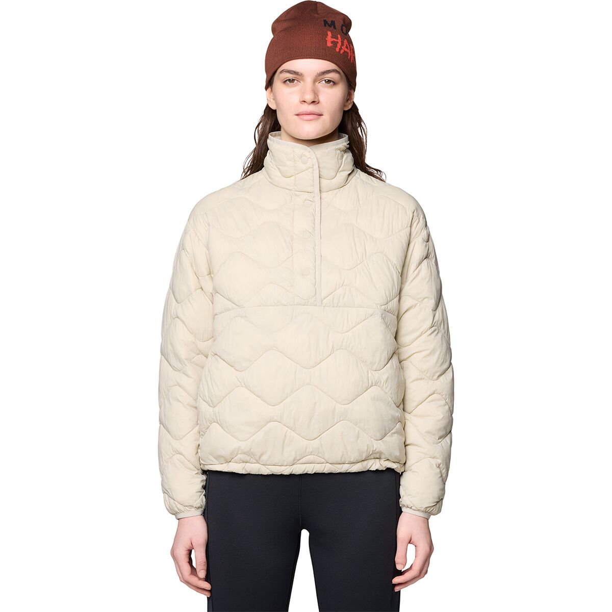 Image of Mountain Hardwear Seek Out Snap Neck Pullover - Women's Fossil, M