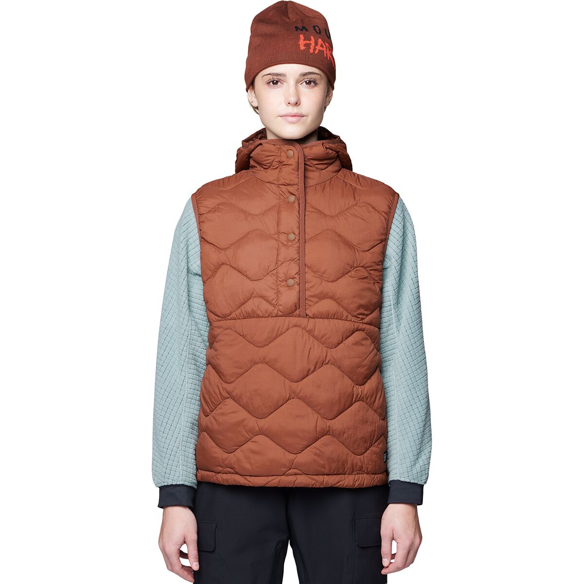 Image of Mountain Hardwear Seek Out Snap Neck Vest - Women's Cocoa Brown, XS