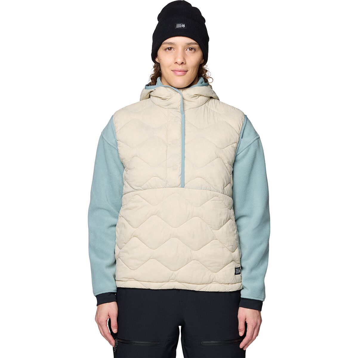 Image of Mountain Hardwear Seek Out Snap Neck Vest - Women's Fossil, M