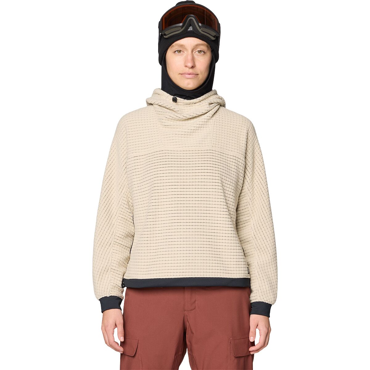 Image of Mountain Hardwear Summit Grid Big Grid Hoodie - Women's Fossil, M