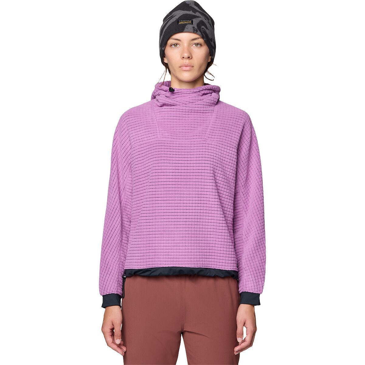 Mountain Hardwear Summit Grid Big Grid Hoodie - Women's Lilac Glow, M