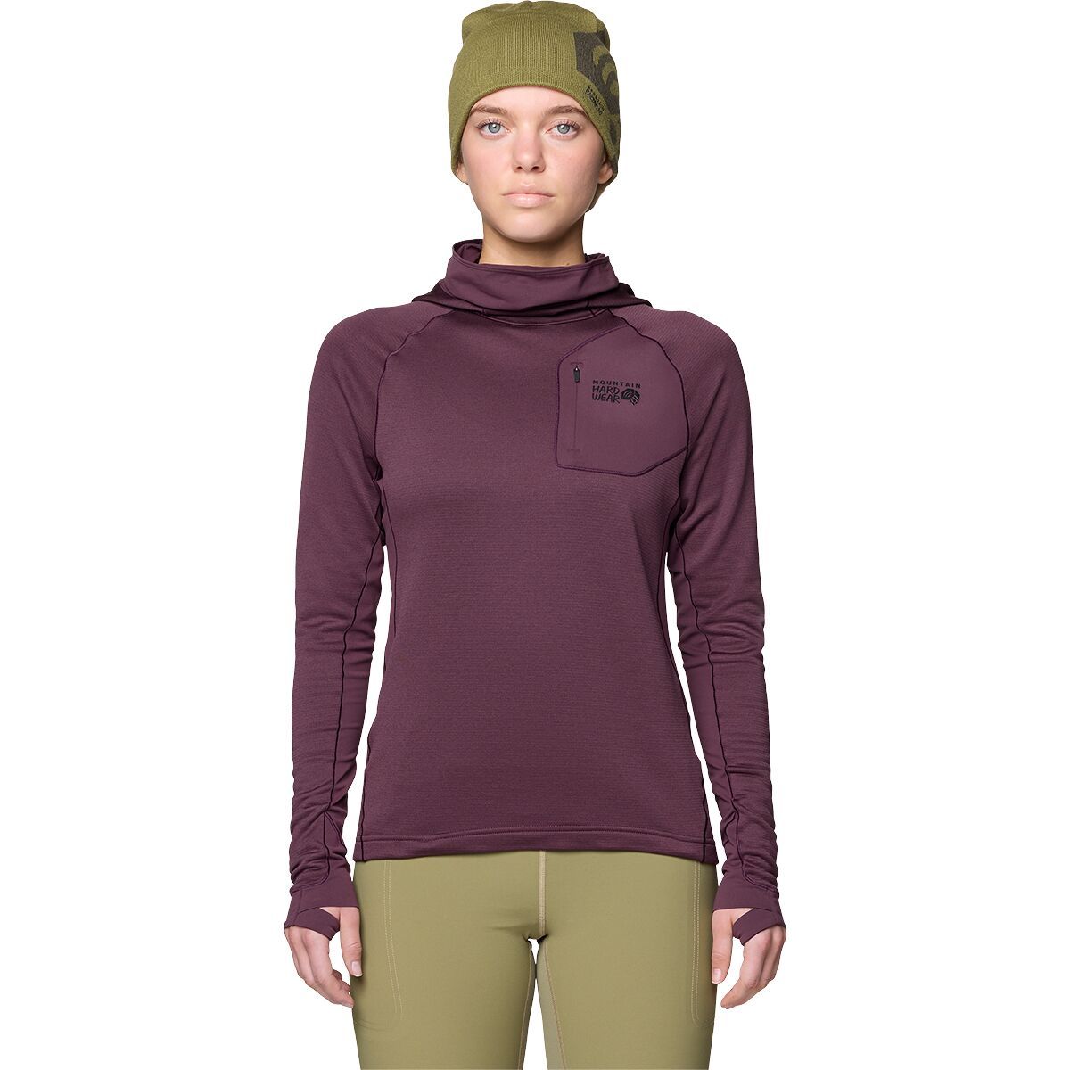 Image of Mountain Hardwear Up First Tech Fleece Hoodie - Women's Blackberry, M