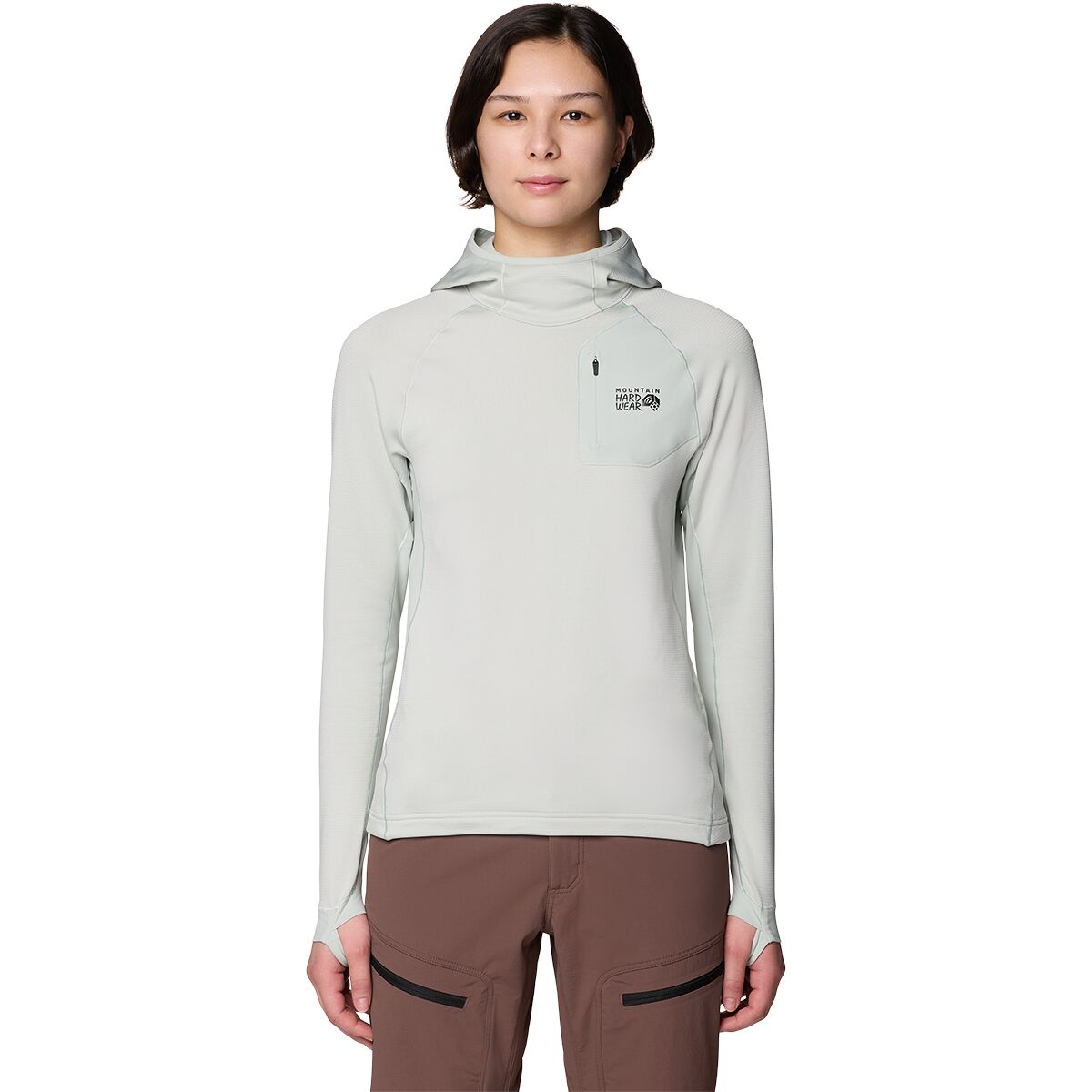 Image of Mountain Hardwear Up First Tech Fleece Hoodie - Women's Gamma Grey, S
