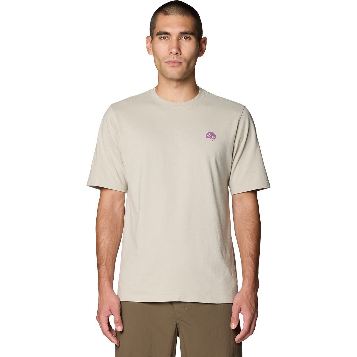 Image of Mountain Hardwear Graphic Short-Sleeve Shirt - Men's Oyster Shell, L