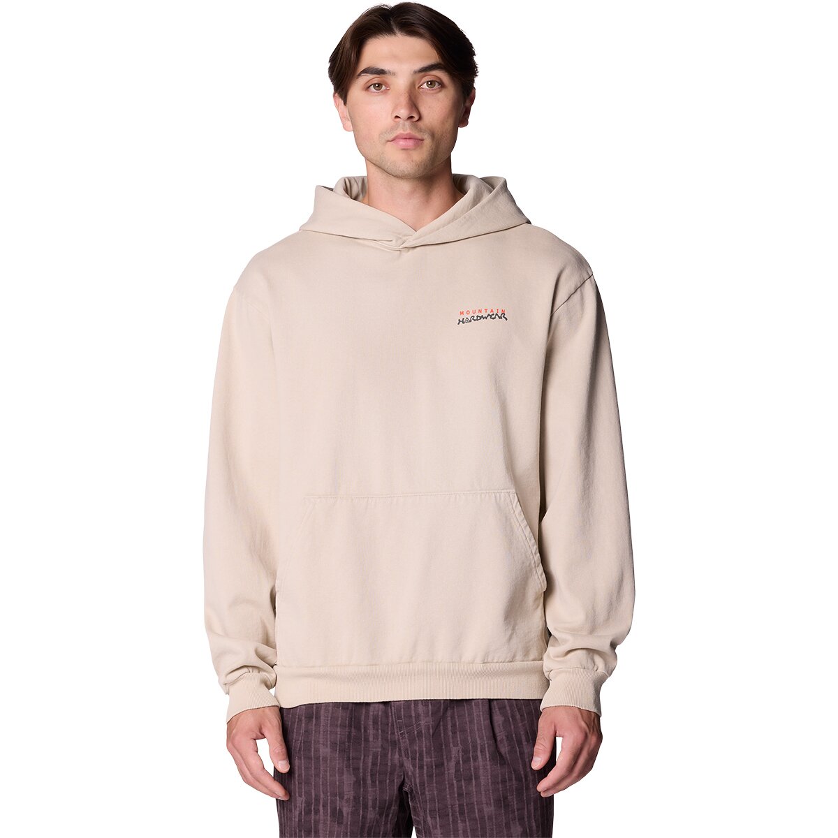 Image of Mountain Hardwear MHW EV Symbols Hoodie - Men's Oyster Shell, L