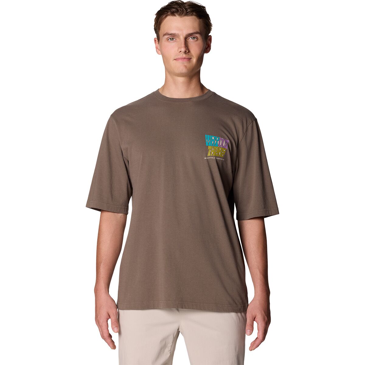 Image of Mountain Hardwear MHW Graphic 3 -Relaxed Short-Sleeve Shirt - Men's Tierra, S