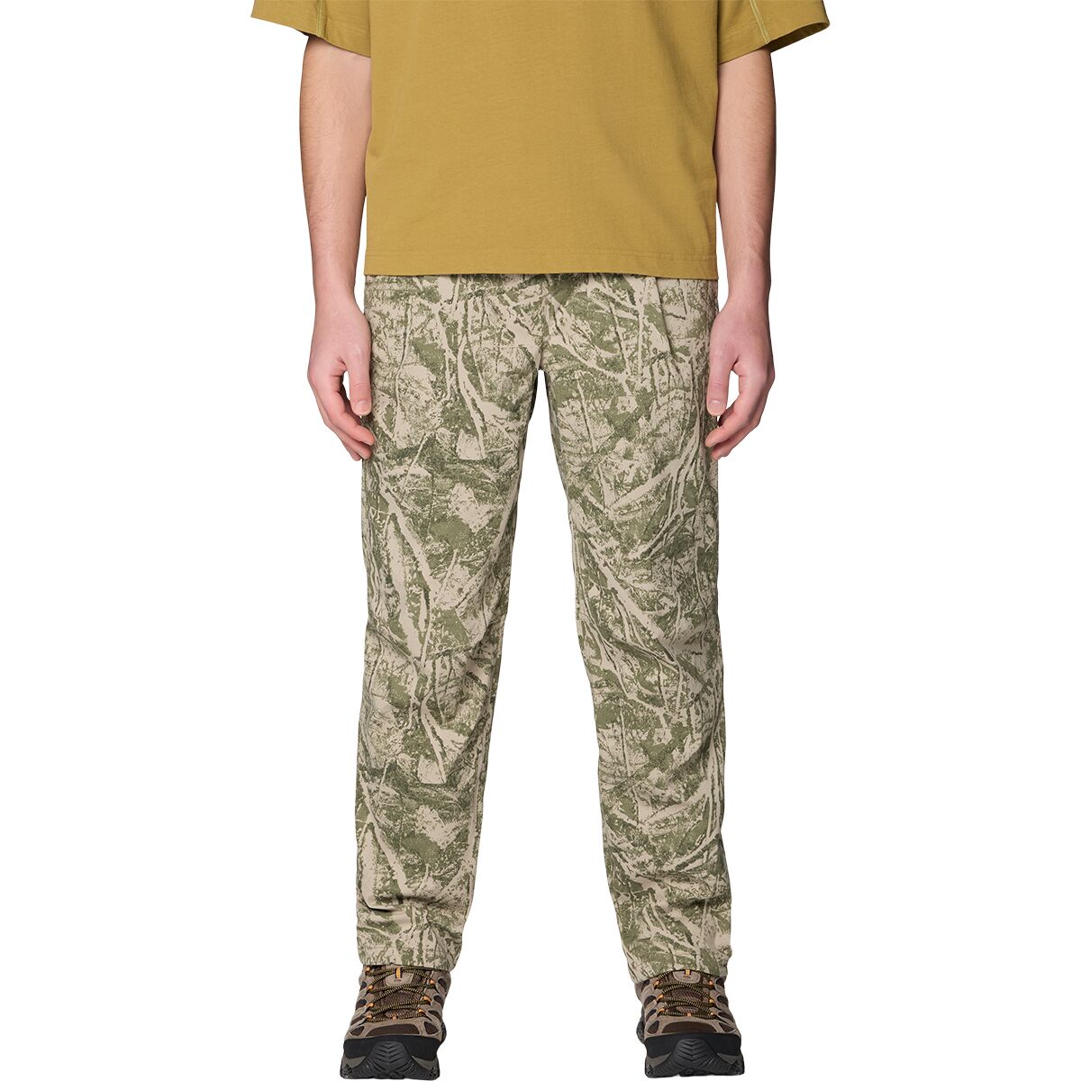 Image of Mountain Hardwear Rockrydge Pant - Men's Stone Green Treecover Print, S/Reg