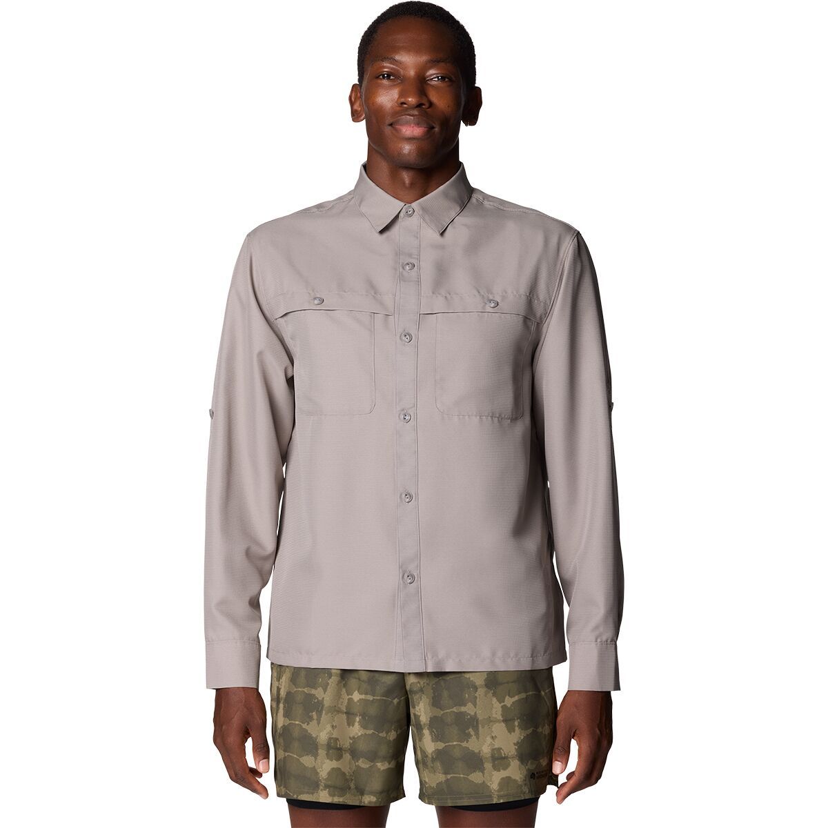 Image of Mountain Hardwear Sun Drift Cooling Long-Sleeve Shirt - Men's Approaching Storm, XXL