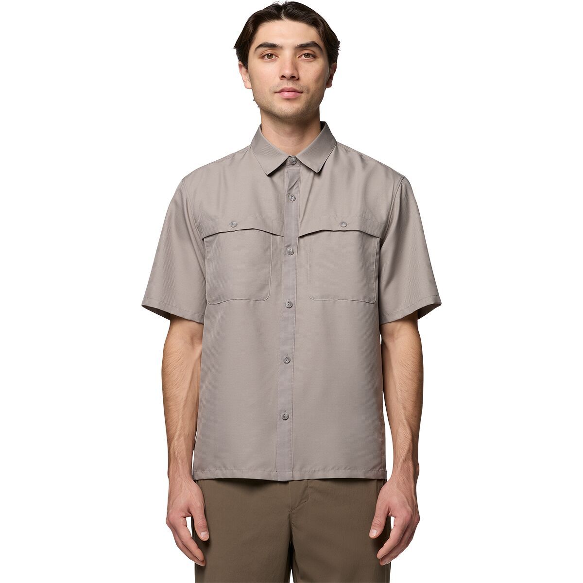 Image of Mountain Hardwear Sun Drift Cooling Short-Sleeve Shirt - Men's Approaching Storm, M