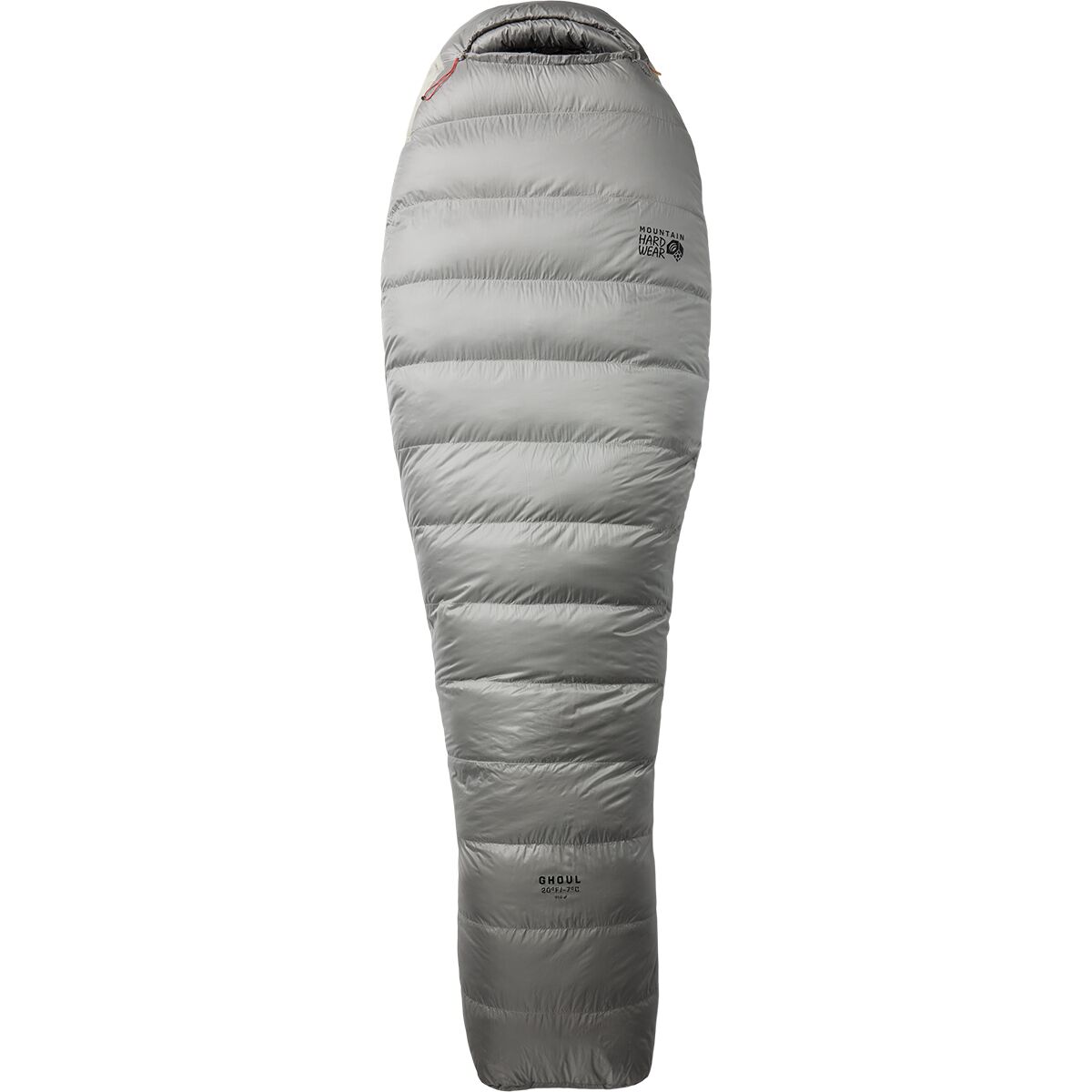 Image of Mountain Hardwear Ghoul Sleeping Bag: 20F Down Grey Ice, Long/Right Zip