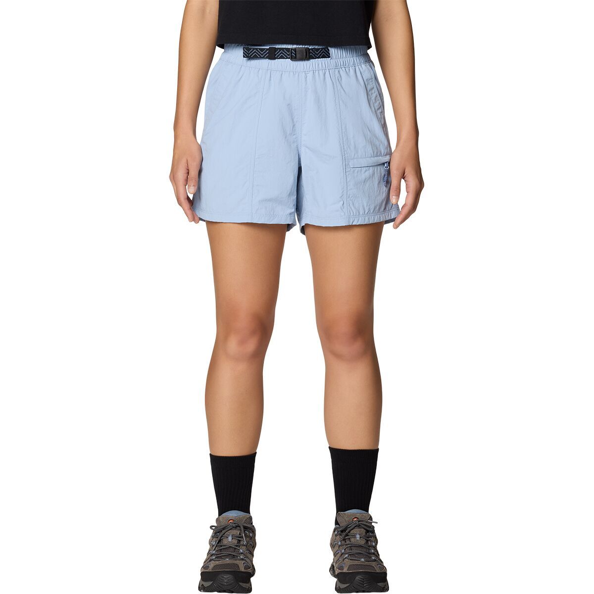 Image of Mountain Hardwear Stryder Belted 5in Short - Women's Beach Breeze, S