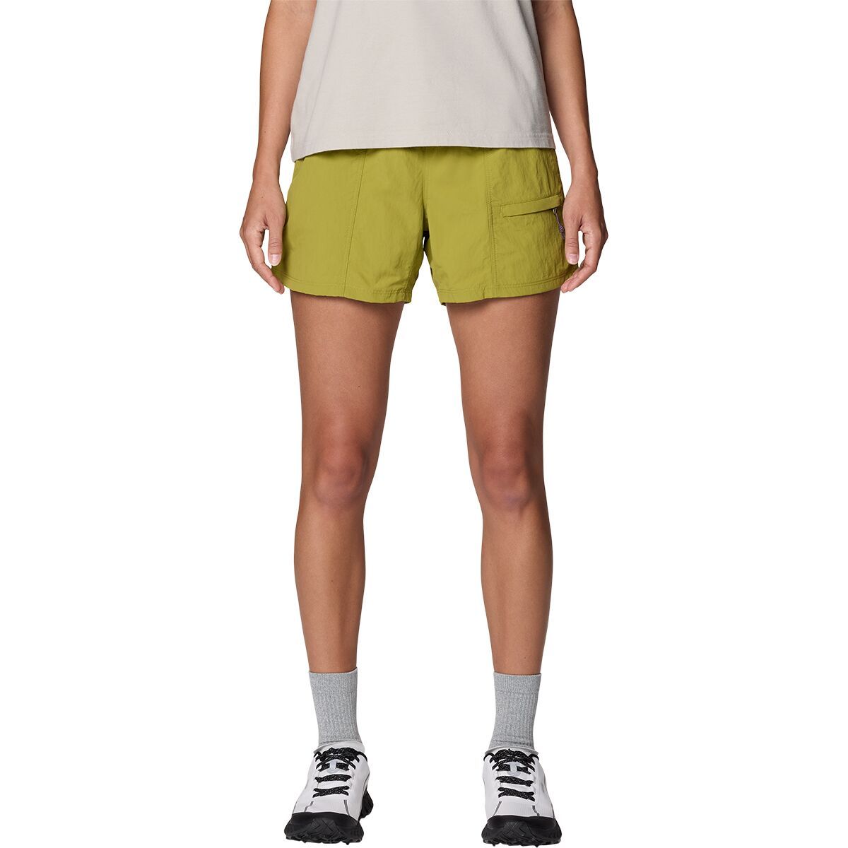 Image of Mountain Hardwear Stryder Belted 5in Short - Women's Bright Fatigue, S