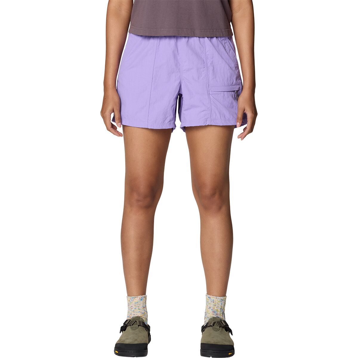 Image of Mountain Hardwear Stryder Belted 5in Short - Women's Harbor Violet, XS