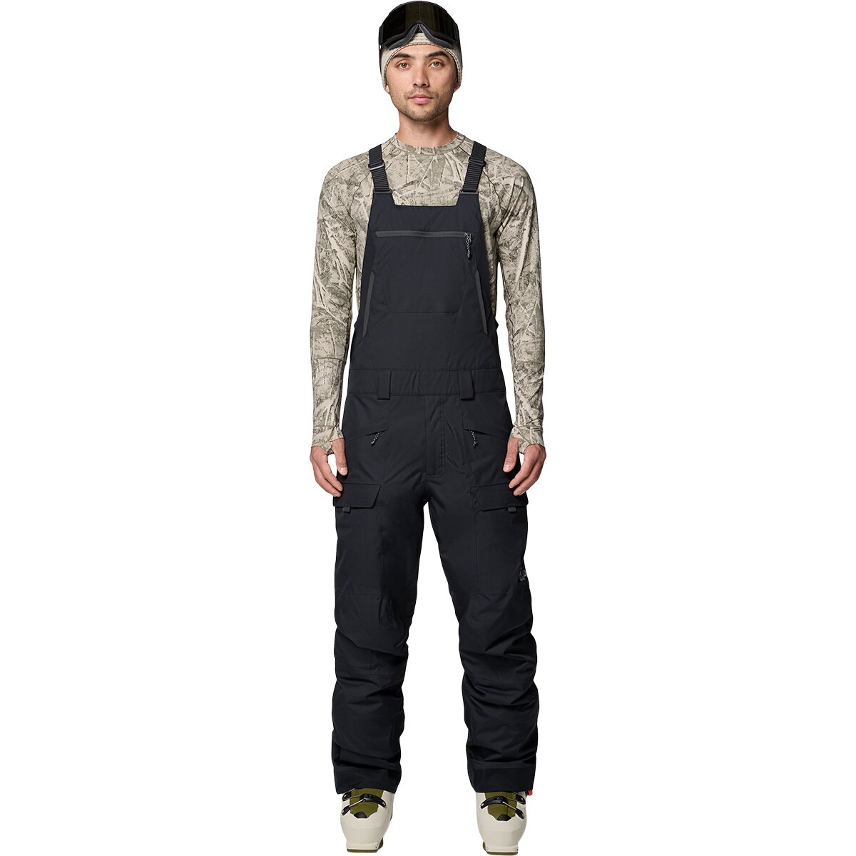 Image of Mountain Hardwear Firefall Bib Pant - Men's Black, L/Short