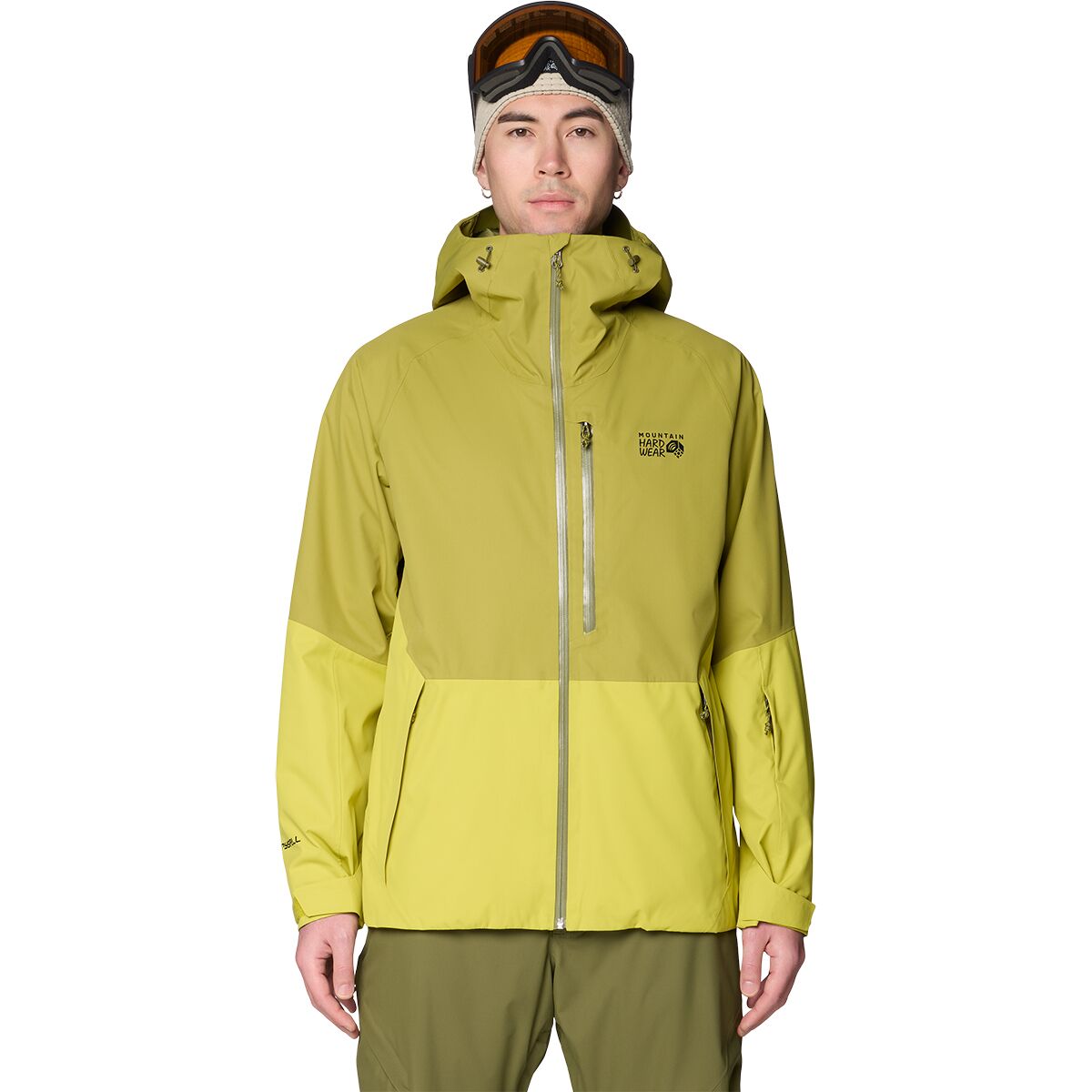 Image of Mountain Hardwear Firefall Jacket - Men's Bright Fatigue/Lucky Chard, L