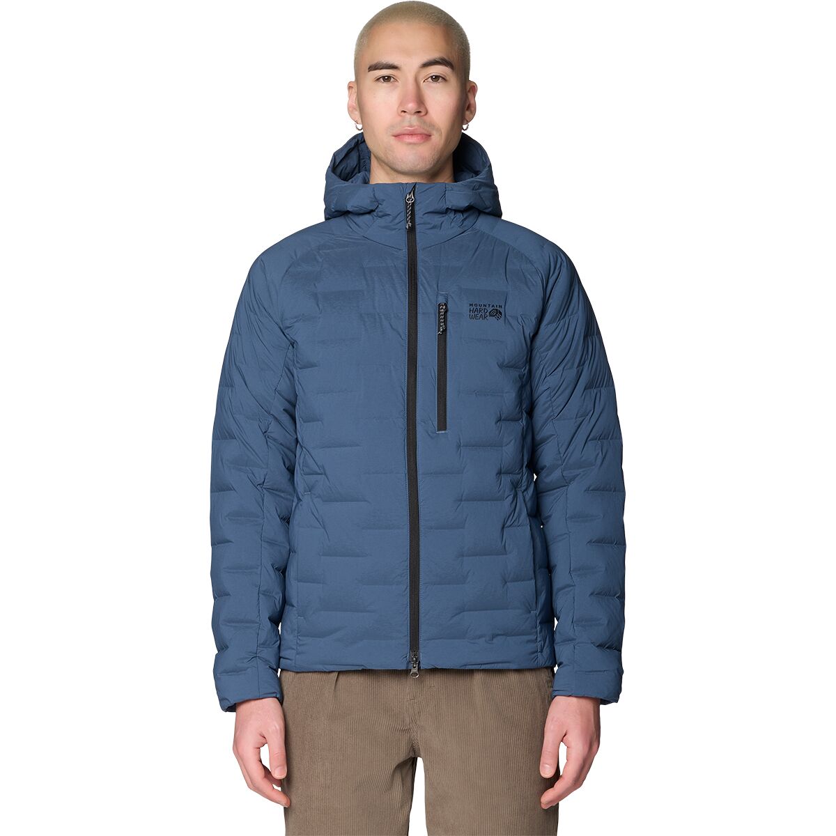 Image of Mountain Hardwear StretchDown Hooded Jacket - Men's Astral Blue, L