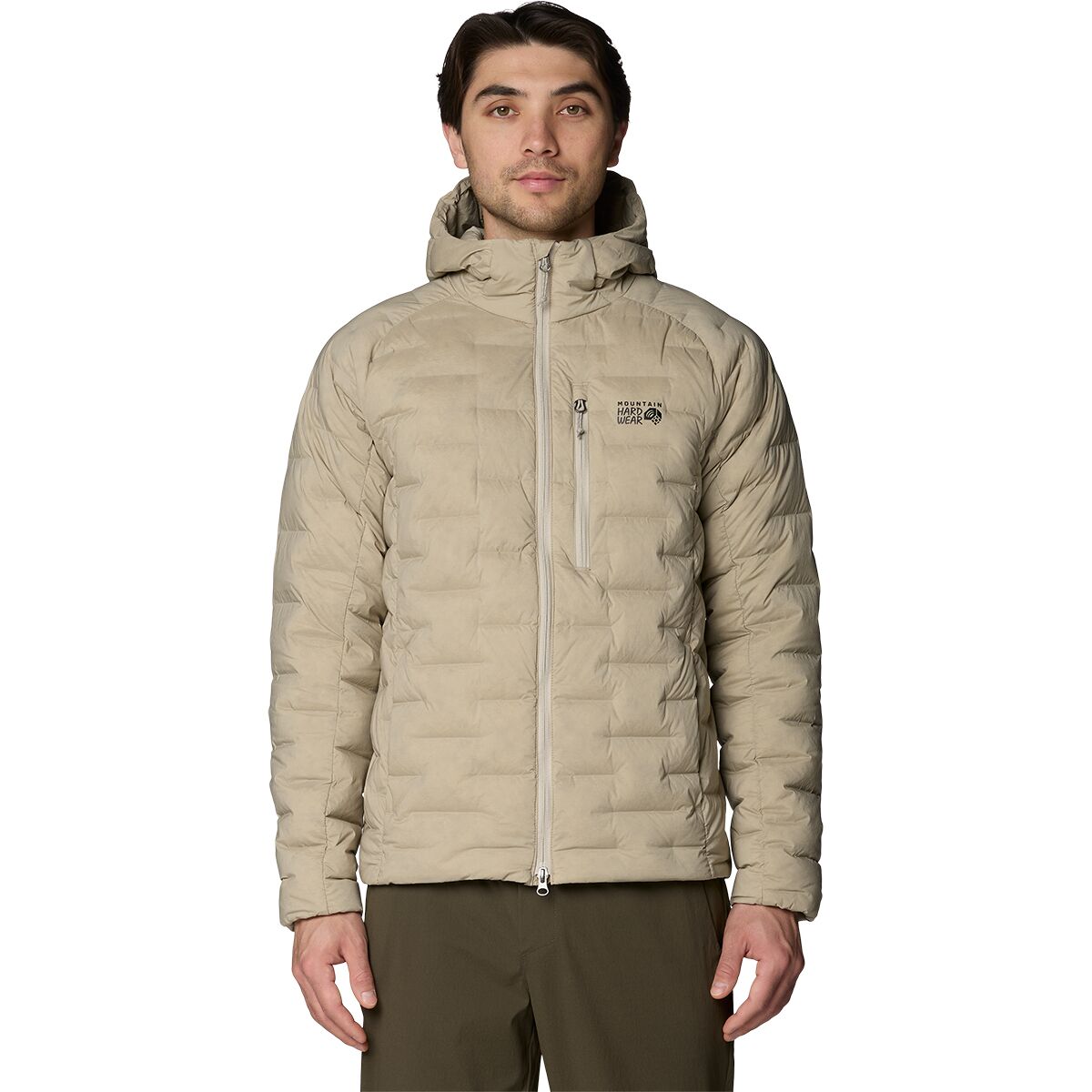 Image of Mountain Hardwear StretchDown Hooded Jacket - Men's Badlands, M