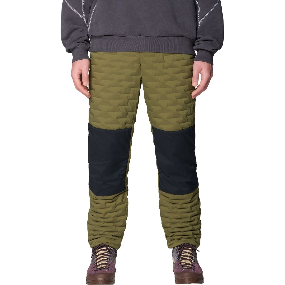 Image of Mountain Hardwear Stretchdown Light Pant - Men's Combat Green, L/Reg